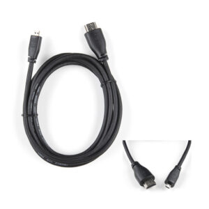 Raspberry Pi Official Micro HDMI to HDMI-A Cable (2m)