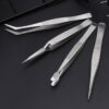 Steel Tweezer Silver 4PCS/SET - Image 2