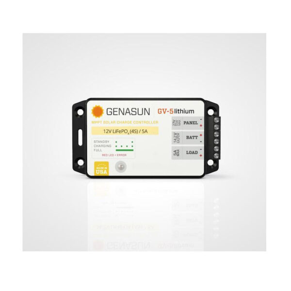 Genasun 5A MPPT 12V(14.2V Lithium) w/ Load Output & Low Voltage Disconnect - Image 2