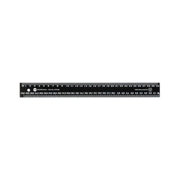 Ruler Plastic 30Cm Enviro Black