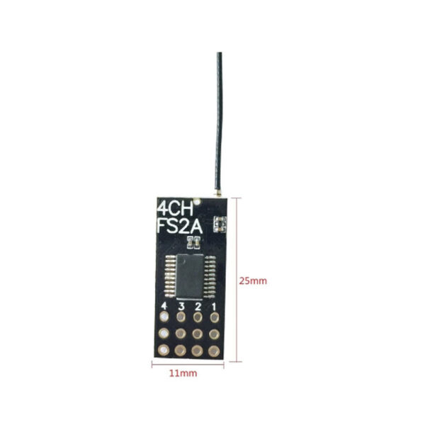 FS2A 4CH AFHDS 2A Mini Compatible Receiver PWM Output - Image 4