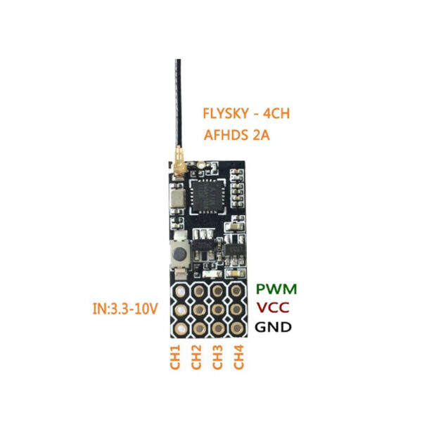 FS2A 4CH AFHDS 2A Mini Compatible Receiver PWM Output - Image 5