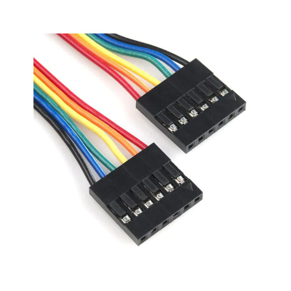 JUMPER WIRE 0.1" 6-PIN 4"