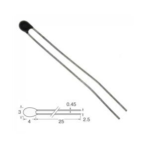 THERMISTOR NTC 10KOHM 3470K BEAD