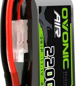 Ovonic 3S 11.1V 2200mAh 35C Short LiPo Battery Pack for Air Heli Drone - Deans Plug