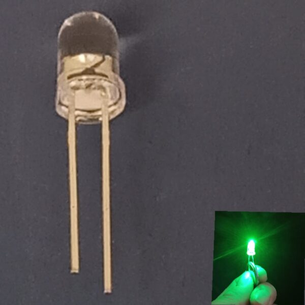 Clear Round 5mm Light Emitting Diode (LED) - Image 2