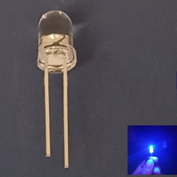 Clear Round 5mm Light Emitting Diode (LED) - Image 3