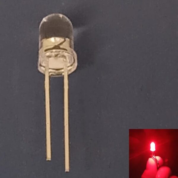 Clear Round 5mm Light Emitting Diode (LED) - Image 4