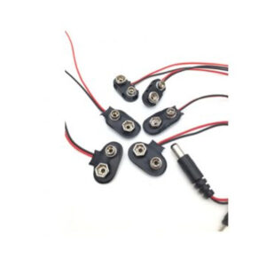 Battery Adapter 6F22 9V Snap With Socket Power Cable Base Wire Holder